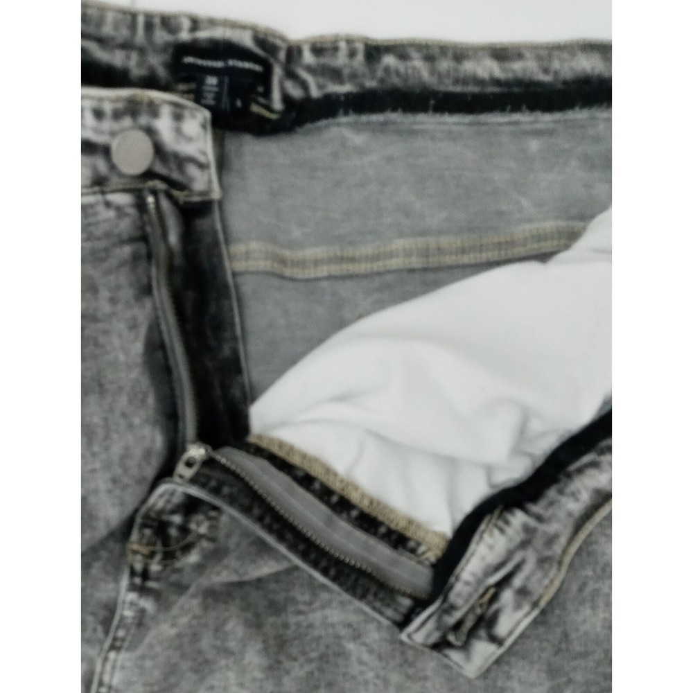 Universal Standard NEW Size 38*x30 High Rise Light Gray Acid Wash Jeans - Picture 9 of 12